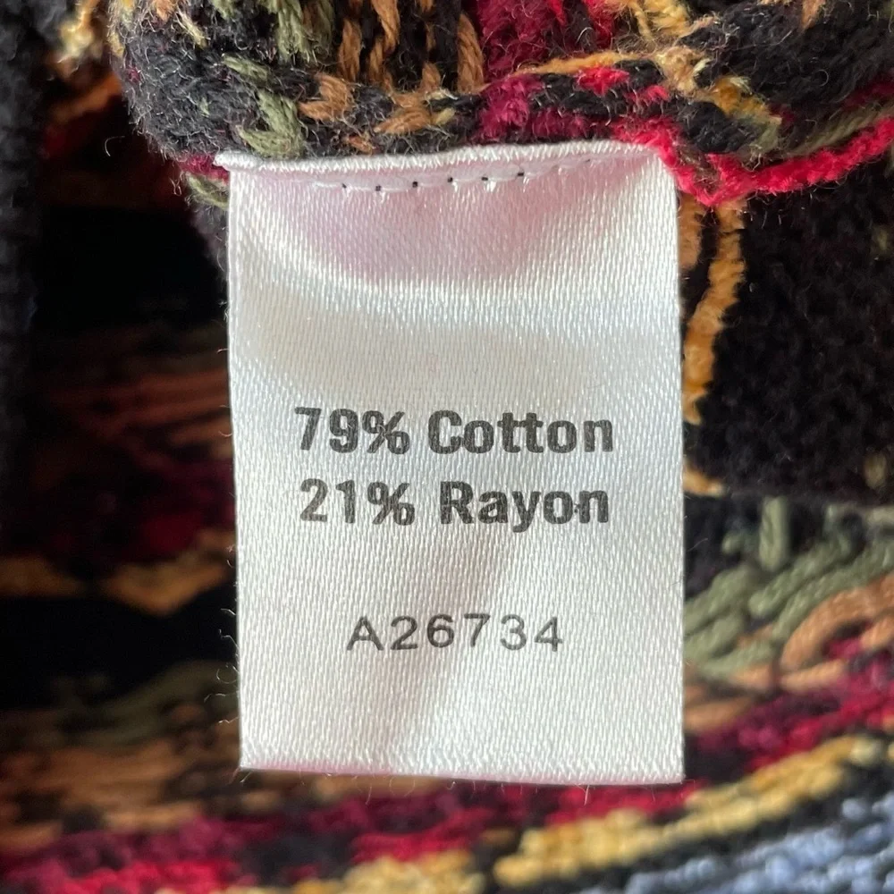 Vintage Appleseed's Multi-Color Classic Button Down Cardigan Sweater Size L